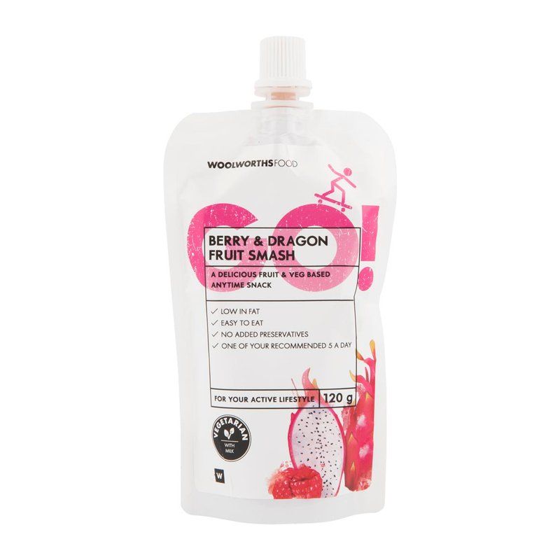Woolies GO! Berry and Dragon Fruit Smash 120 g_0