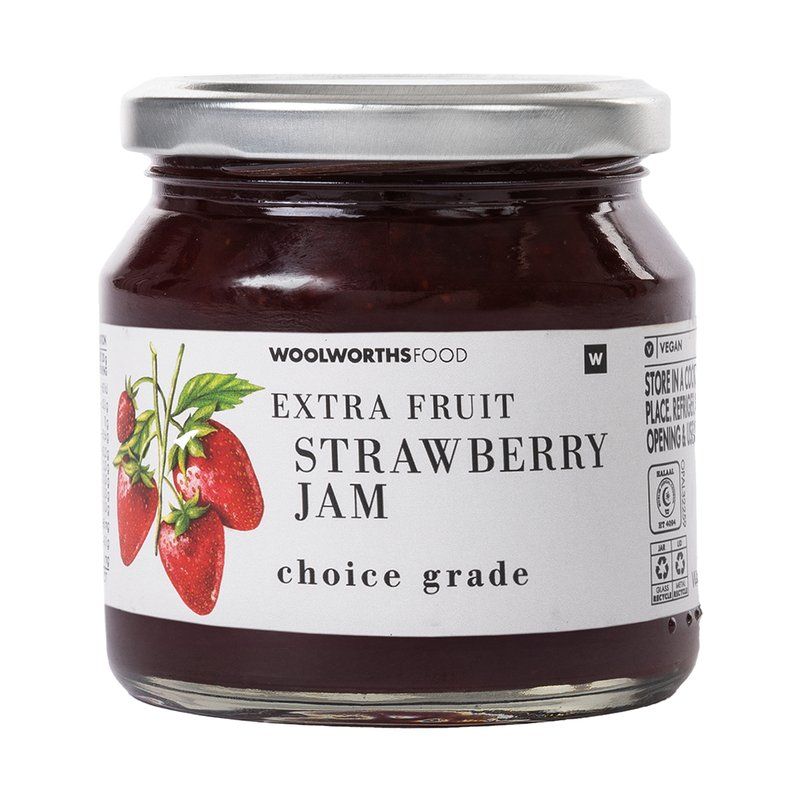 Woolies Strawberry Jam with Extra Fruit 340 g