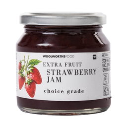 Woolies Strawberry Jam with Extra Fruit 340 g