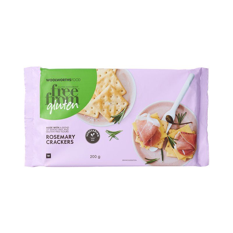 Woolies Gluten Free Rosemary Crackers 200 g_0