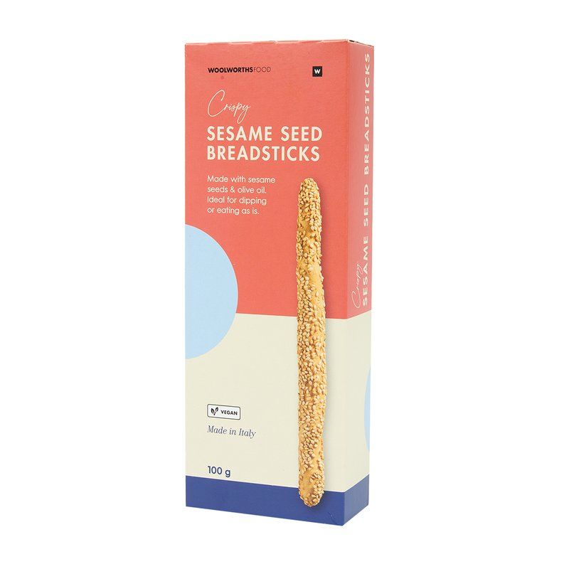 Woolies Sesame Seed Breadsticks 100 g