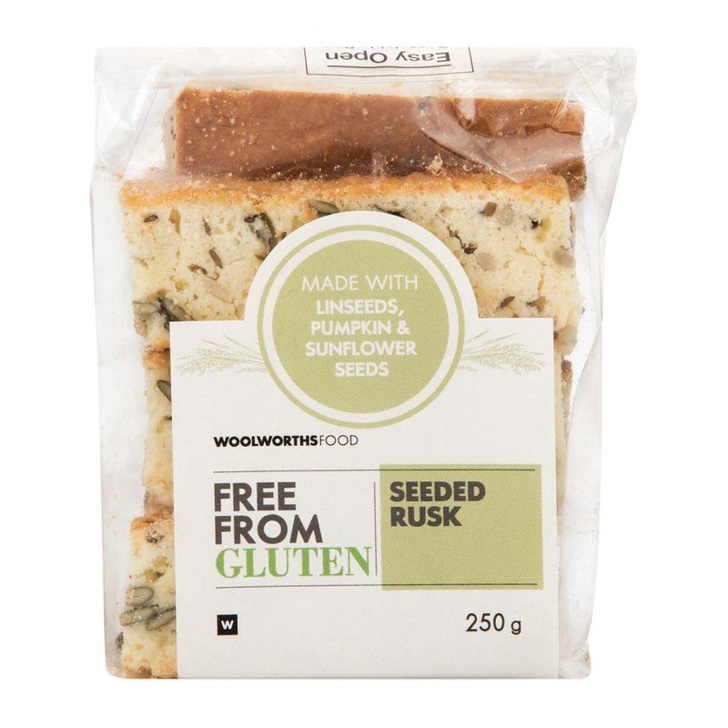 Woolies Gluten Free Seeded Rusk 250 g