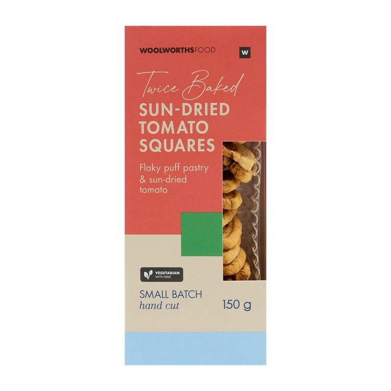 Woolies Sundried Tomato Squares 150 g
