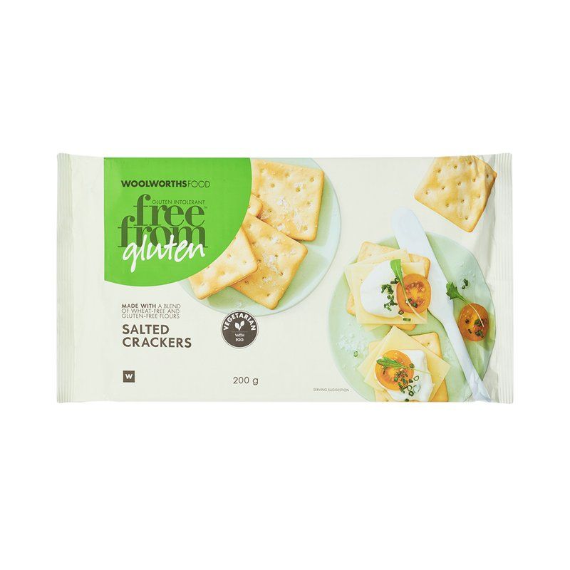 Woolies Gluten Free Salted Crackers 200 g_0