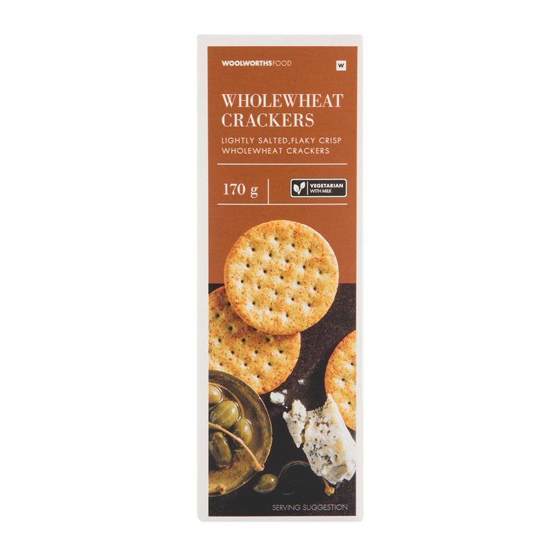 Woolies Wholewheat Crackers 170 g_0
