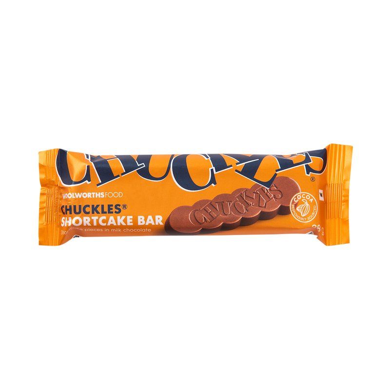 Woolies CHUCKLES Shortcake in Milk Chocolate Bar 38 g