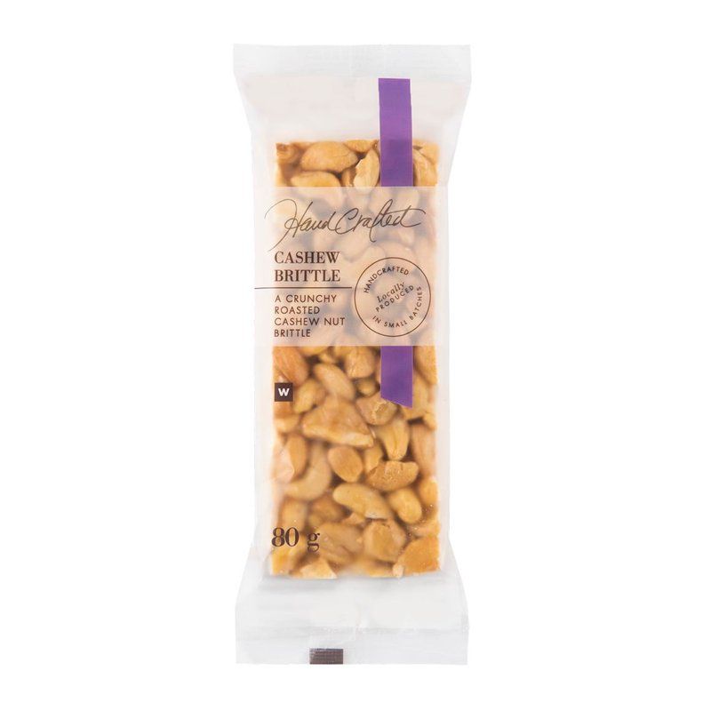 Woolies Handcrafted Cashew Brittle Bar 80 g