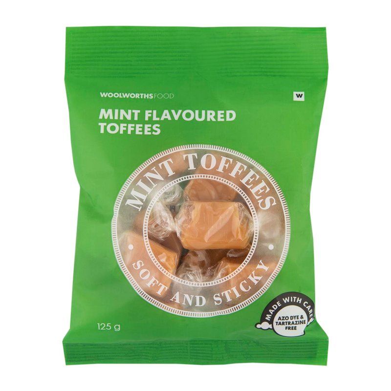 Woolies Mint Flavoured Toffees 125 g_0