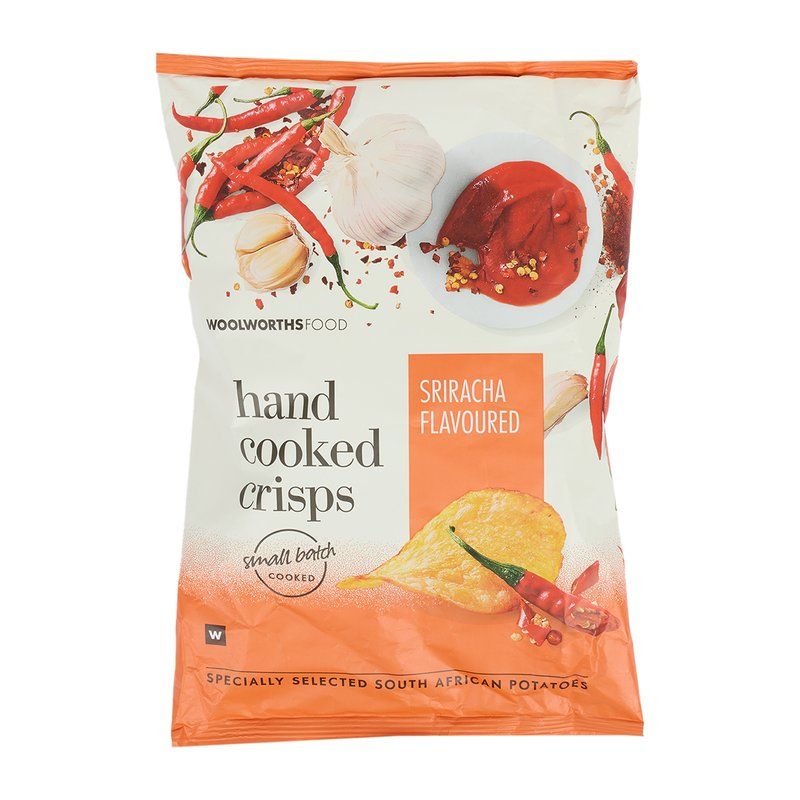 Woolies Hand Cooked Sriracha Potato Crisps 125 g_0
