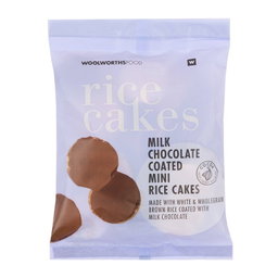 Woolies Milk Chocolate Coated Mini Rice Cakes 80 g