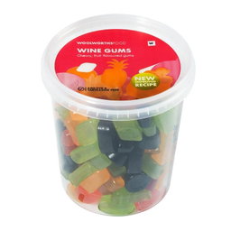 Woolies Wine Gums Bulk Tub 600 g