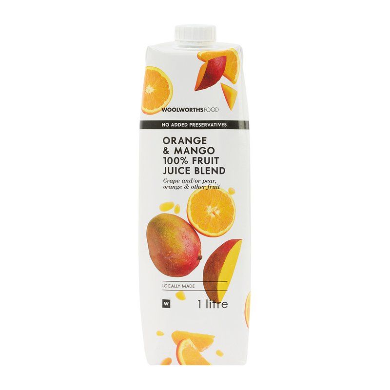 Woolies 100% Orange and Mango Fruit Juice Blend 1 L