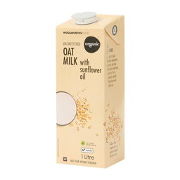 Woolies Organic Unsweetened Oat Milk 6 x 1 L