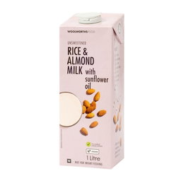 Woolies Unsweetened Rice & Almond Milk 6 x 1 L