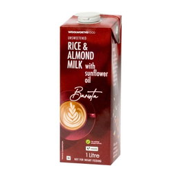 Woolies Barista Unsweetened Rice & Almond Milk 6 x 1 L