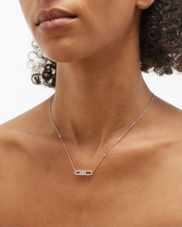 Glitz Crystal Horizontal Bar Necklace