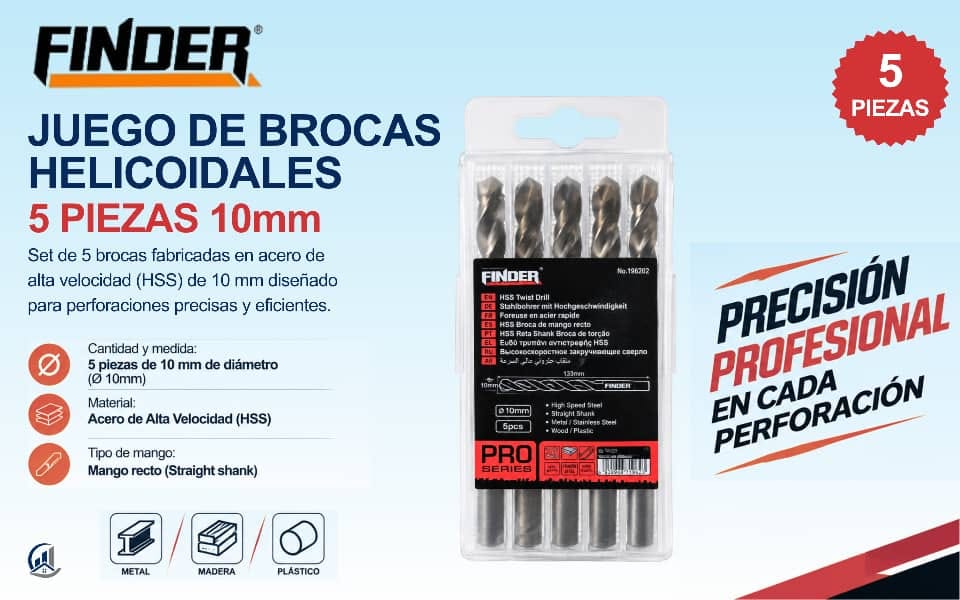 Juego de brocas 5 piezas Finder_0