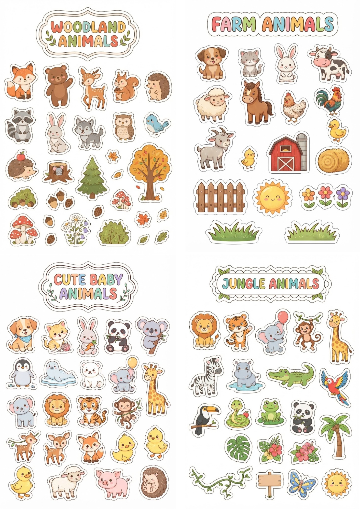 Cute Animals Sticker Pack 🐾_0
