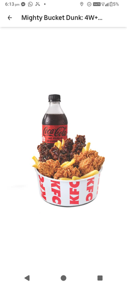 Mighty bucket : 4 wings+ 4s strip 