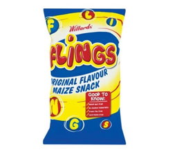 Wilders flings original maize snack 150g