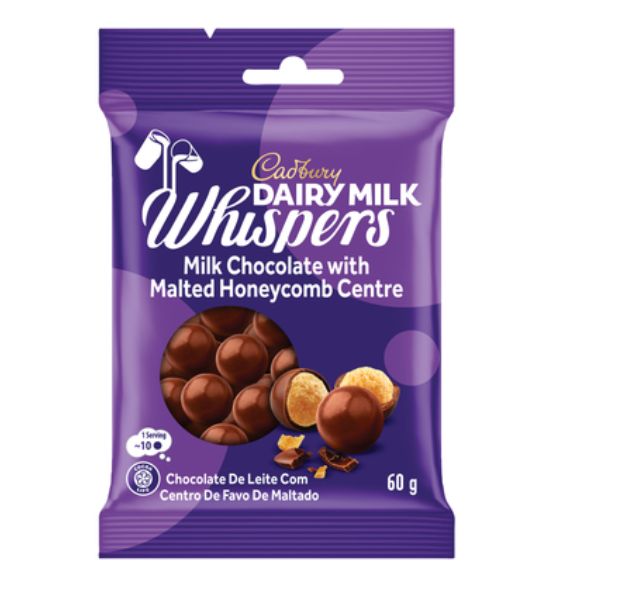 Cadbury dairy milk whispers 60g