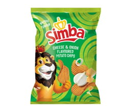 Simba potato chips cheese & onion 120g 