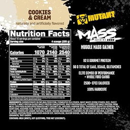 MUTANT MASS EXTREME 2500 6LBS COOKIES