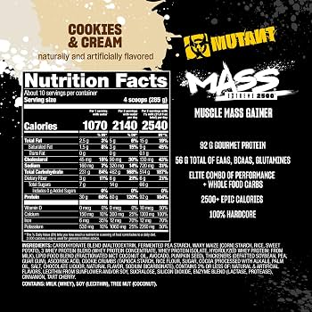 MUTANT MASS EXTREME 2500 6LBS COOKIES