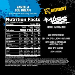 MUTANT MASS EXTREME 2500 6LBS VAINILLA