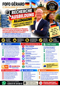 Recherche Ausbildung Allemagne