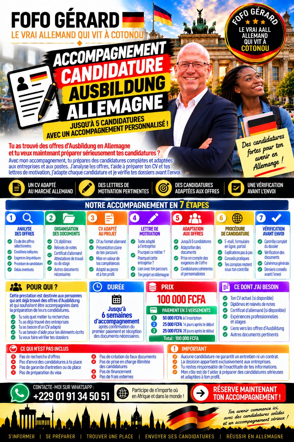 Accompagnement Candidature Ausbildung - Allemagne