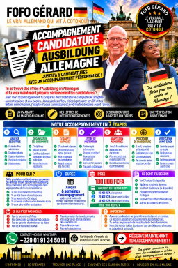Accompagnement Candidature Ausbildung - Allemagne
