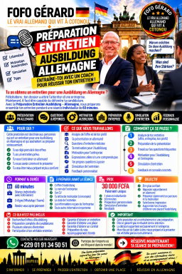 Préparation Entretien Ausbildung - Allemagne