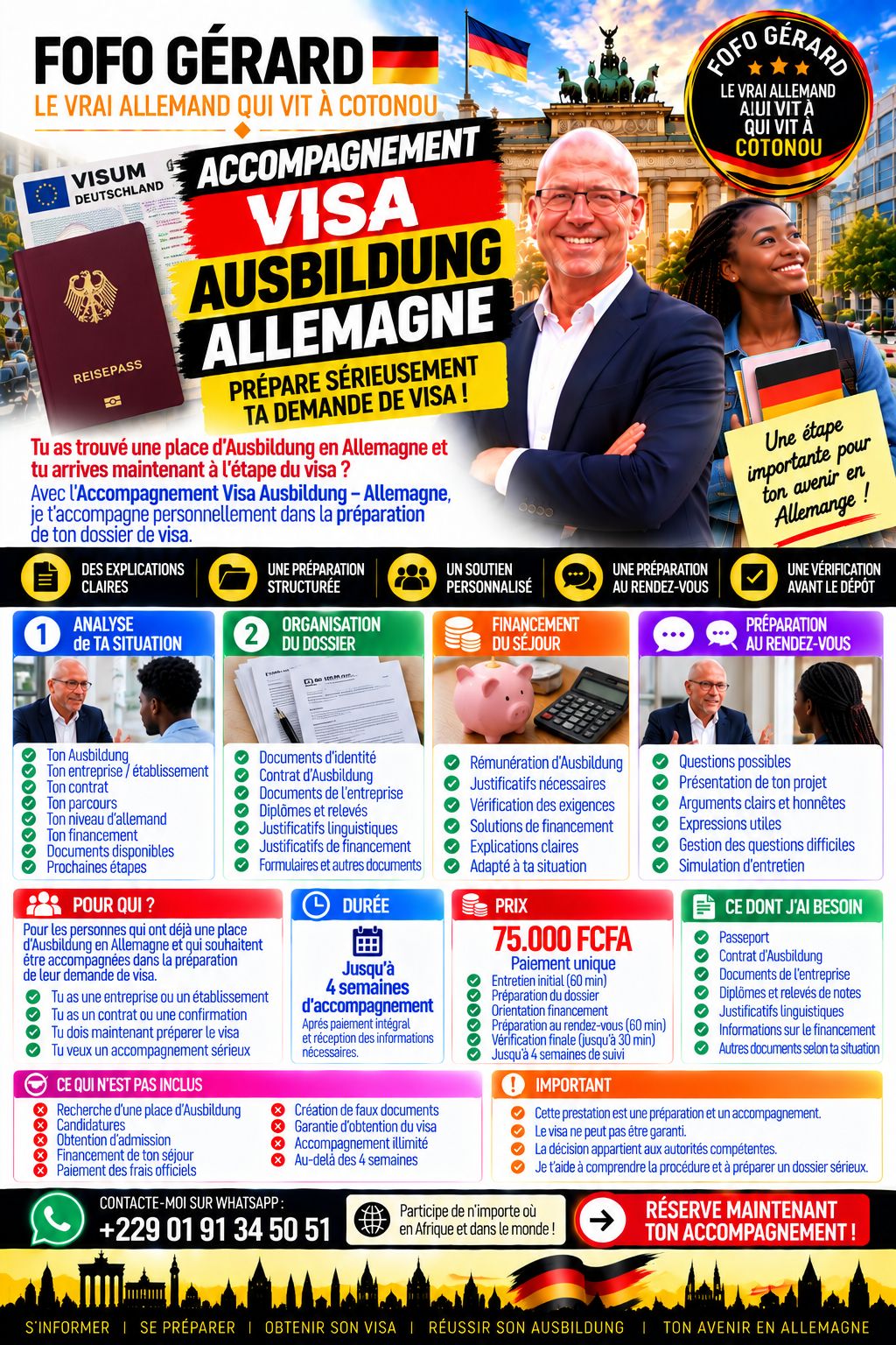 Accompagnement Visa Ausibildung - Allemagne