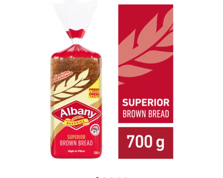 Albany brown bread 700g