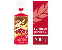 Albany brown bread 700g