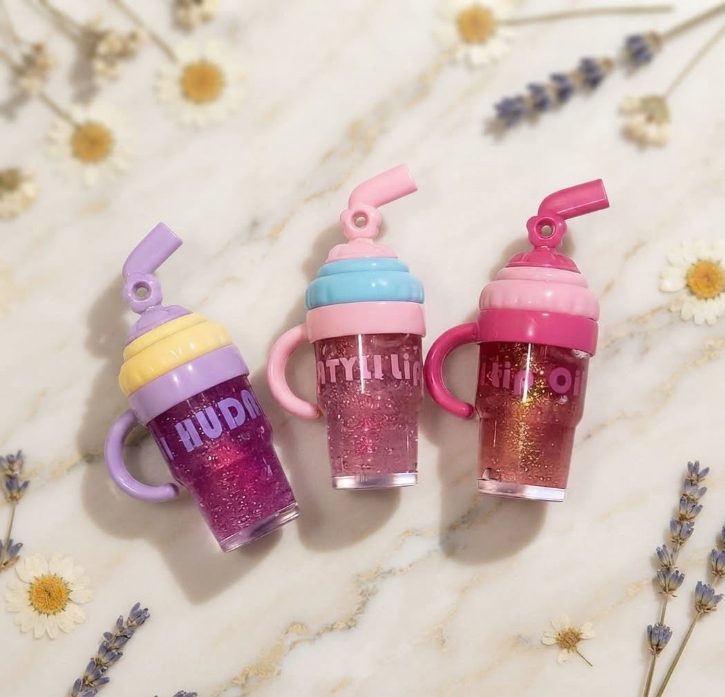 Lip Gloss Vasito con Pajilla