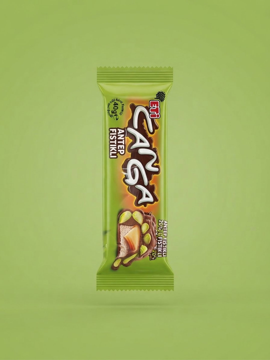 ETİ Canga Antep Fıstıklı 40g - شوكولاتة بار بالفستق الحلبي