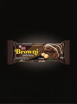 ETİ Browni Intense Fındıklı Sütlü Çikolata Kaplamalı Fındıklı Kremalı Dekorlu Kek 48g