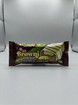 ETİ Browni Intense Antep Fıstıklı Antep Fıstıklı Kaplamalı, Antep Fıstıklı Kremalı Kakaolu Kek 35g