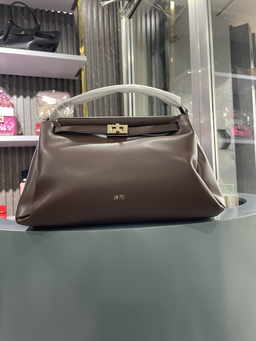 Structured Top-Handle Bag - Chocolate Brown