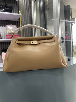 Structured Top-Handle Bag - Tan