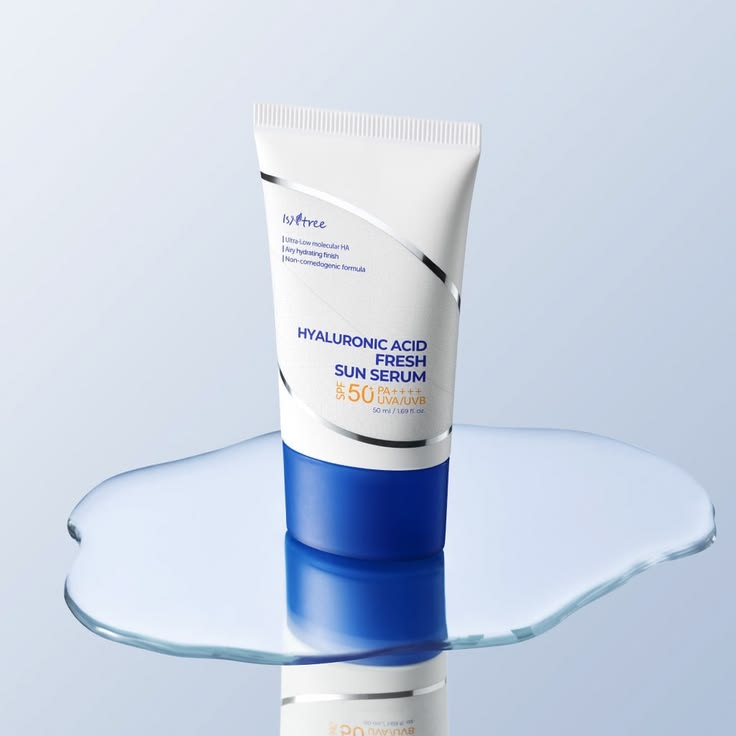 Isntree Hyaluronic Acid Fresh Sun Serum SPF50+ PA++++ (50 ml) 💙☀️
