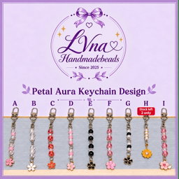 Petal Aura Keychain Design