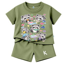 SETELAN PENDEK SERIES KAWAI STICKER STAY CURIOUS