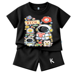 SETELAN PENDEK SERIES KAWAI STICKER LUCK ASTRO CAT