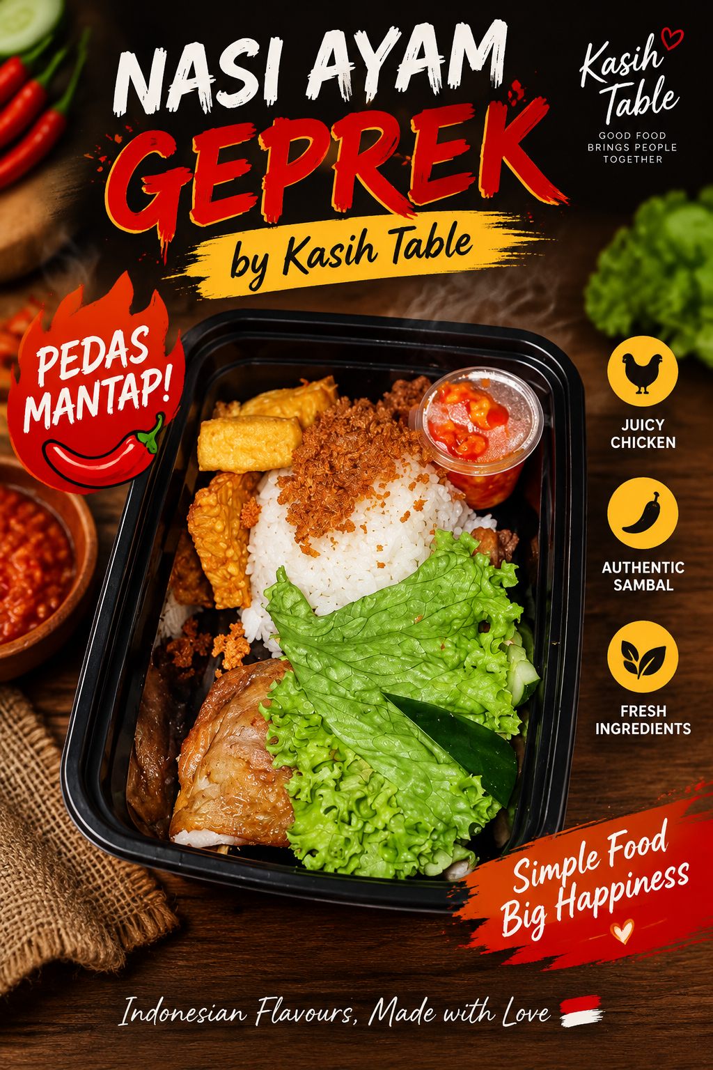 Nasi Ayam Geprek Set