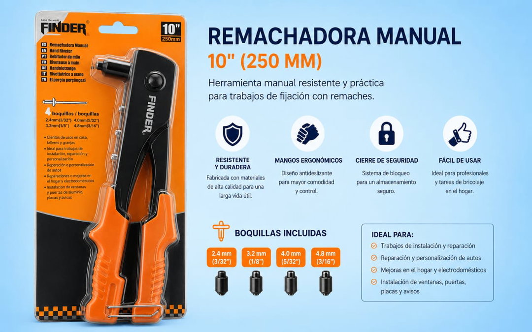 Remachadora manual 250 mm Finder 