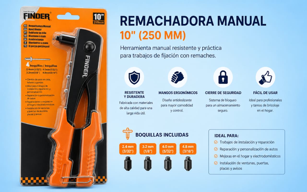 Remachadora manual 250 mm Finder _0