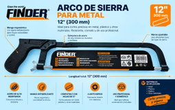 Arco de sierra para metal Finder